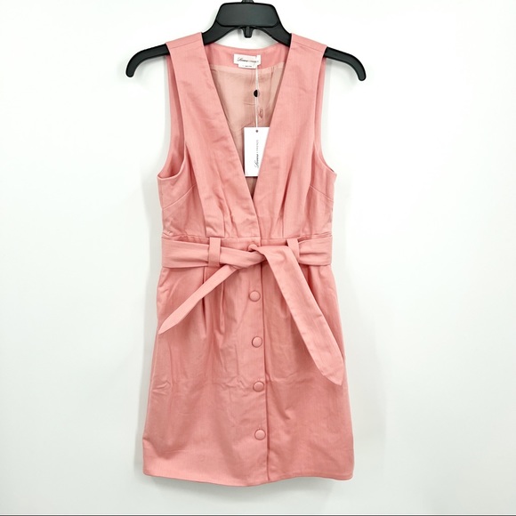 Lovers + Friends Norah Mini Dress Pink Sz Small S - Picture 2 of 7